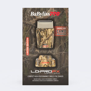 BaBylissPRO&reg; Limited Edition LO-PROFX Compact Single-Foil Shaver (Camo), , hi-res